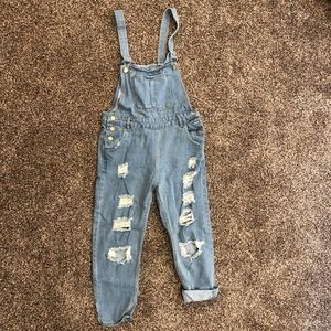 Distressed Overalls